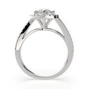 Paloma Marquise Cut Pave Halo Engagement Ring Setting - Nivetta